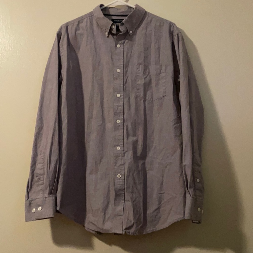 Mens solid dress shirt - Picture 1 of 5